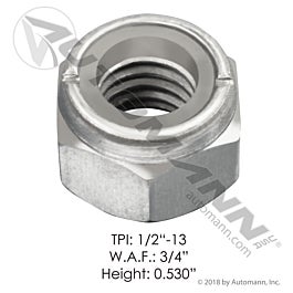 Automann Elastic Stop Nut 1/2in-13 GR C - ENC105