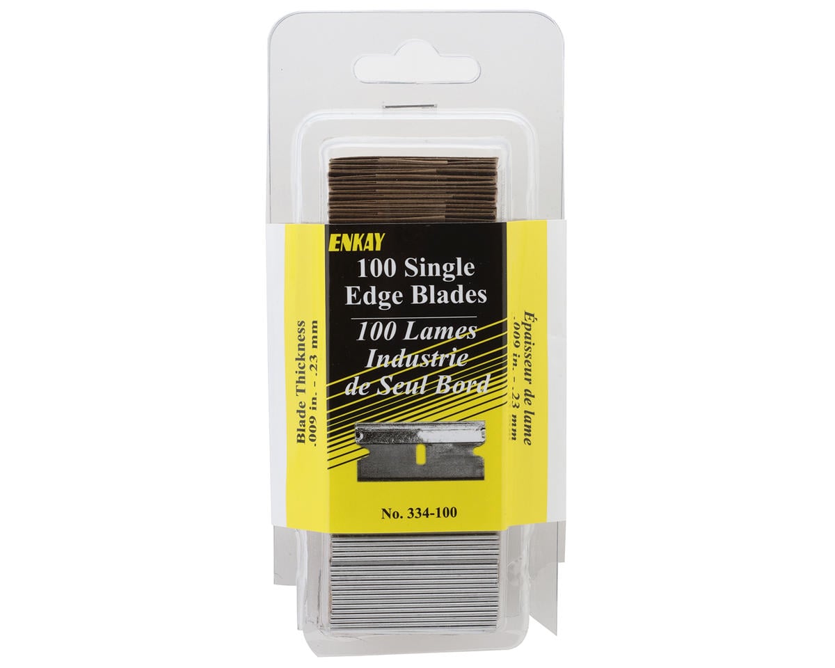 Enkay #9 Single Edge Razor Blades, 100 Pack - 334-100