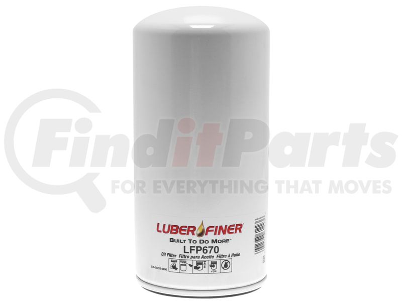Luber-finer LFP670 Spin-On Oil Filter - 9.69 in H x 4.65 in OD