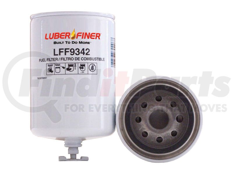 Luber-finer LFF9342 Spin-On Fuel Filter - 6.50 in H x 3.66 in OD