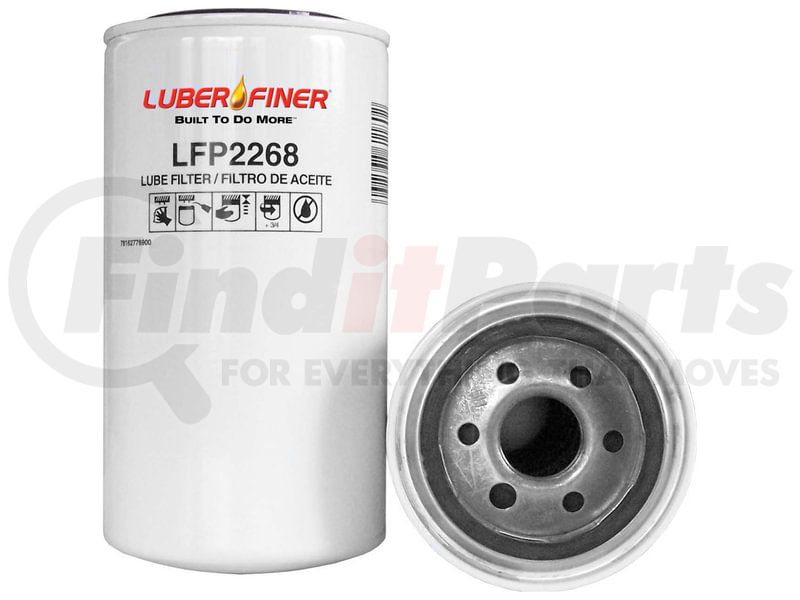 Luber-finer LFP2268 Spin-On Oil Filter - 6.93 in H x 3.66 in OD