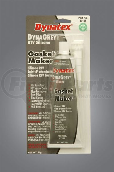 Dynatex 47181 Grey RTV Silicone Gasket Maker - 3 oz Tube, Case of 12