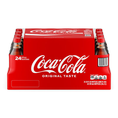 Coca-Cola Classic Soda, 20 fl oz Bottles - Case of 24