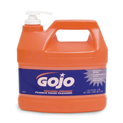 GOJO Natural Orange Pumice Hand Cleaner 1 Gallon Pump - 0955
