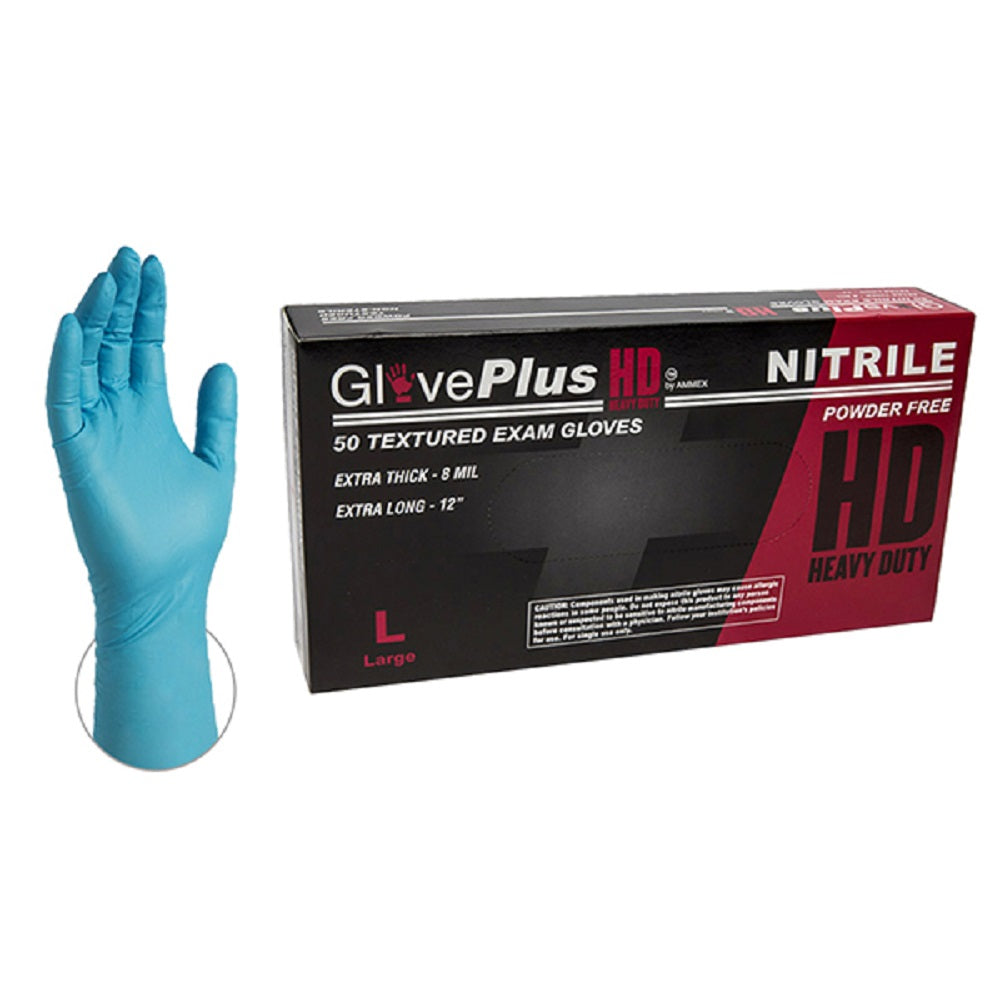 Blue Nitrile Mechanic Gloves - Extra Large