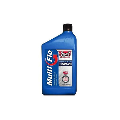 Super S Multi-Flo 5W-20 Synthetic Blend Motor Oil - Case of 12 x 1 Qt (SUS121)