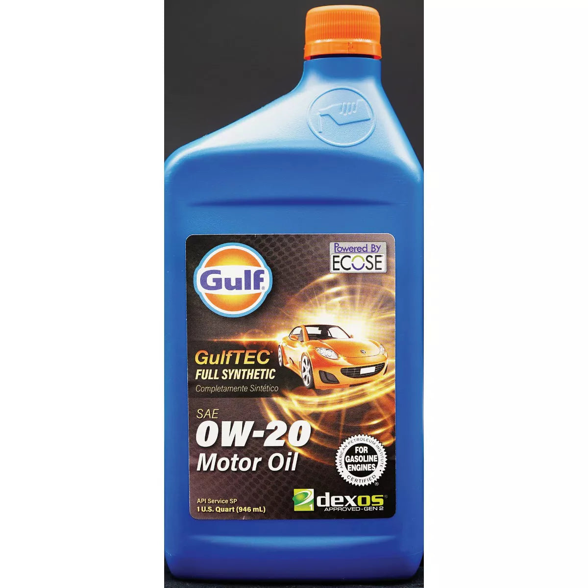 Gulf GulfTEC Full Synthetic dexos1 0W-20 Motor Oil - Case of 12 x 1 Qt 330226