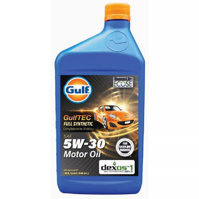 Gulf GulfTEC Full Synthetic dexos1 5W-30 Motor Oil - Case of 12 x 1 Qt 330228