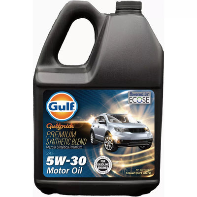 Gulf Pride Synthetic Blend 5W-30 Motor Oil - Case of 12 x 1 Qt 330133