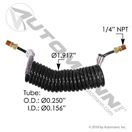 Automann Fifth Wheel Slider 54in Coiled Air - KP155