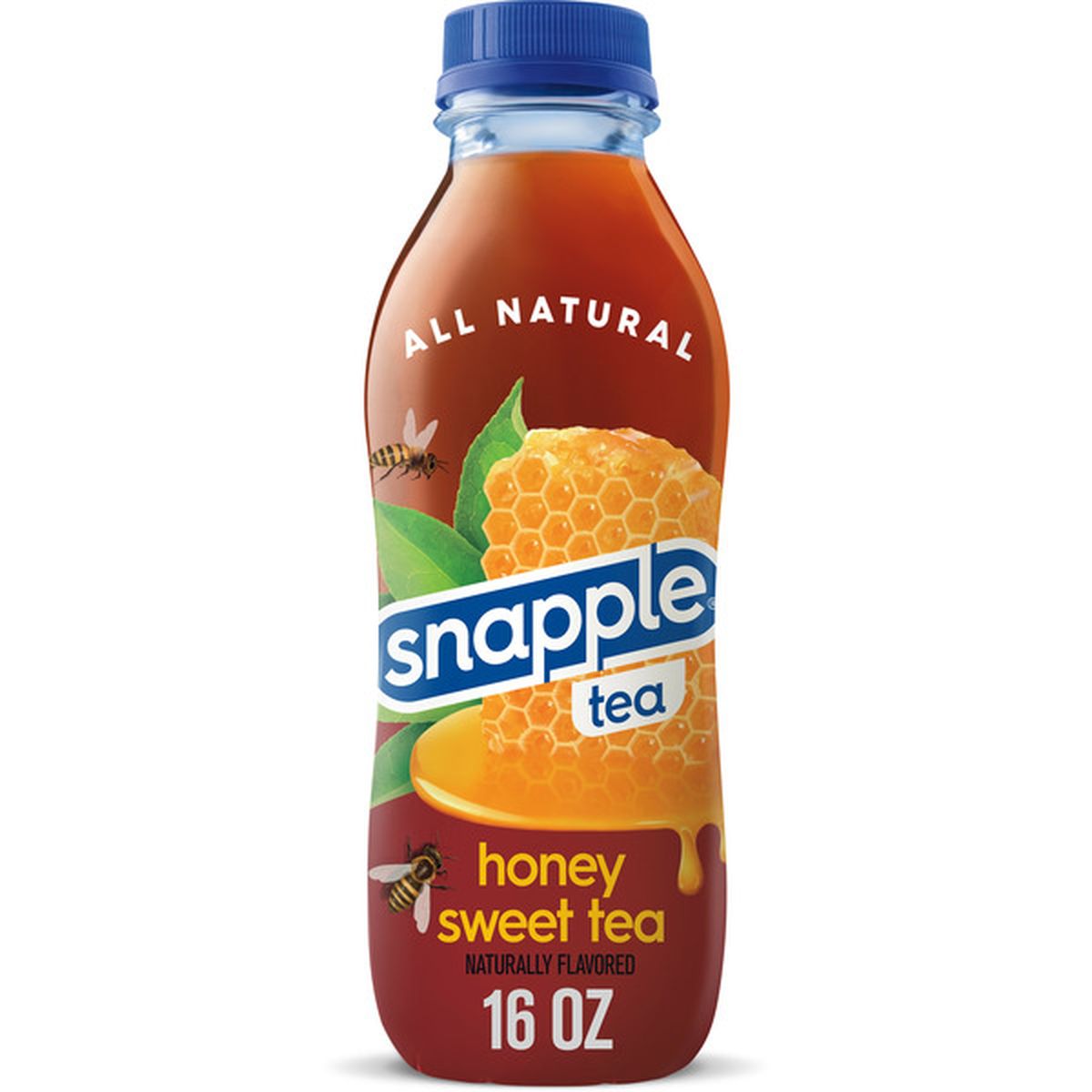 Snapple Honey Sweet Tea, 16 fl oz Glass Bottles - Case of 24