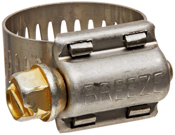 Breeze #10 Stainless Steel Worm Gear Hose Clamp - 9/16 in to 1-1/16 in (Box of 10)