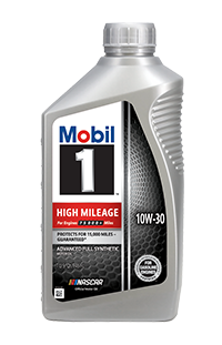 Mobil 1 High Mileage 10W-30 Full Synthetic Motor Oil 1 Qt