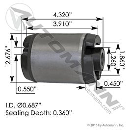 Automann Cabin Mount Bushing Volvo - M203054