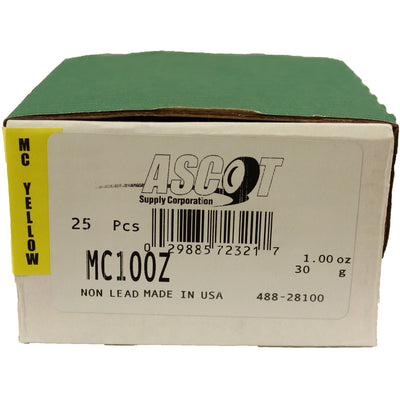 MCZ100 (asc 1.00 Zinc Mc Style Whl Weight (mc100z)) Pack Of 25