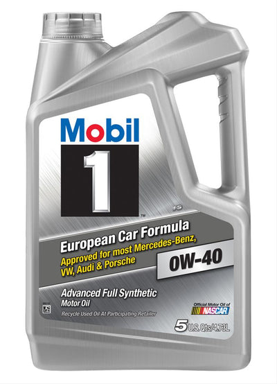 Mobil 1 Advanced Full Synthetic 0W-40 Motor Oil 5 Qt - Case of 3 (120760)
