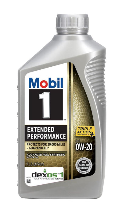 Mobil 1 Extended Performance 0W-20 Full Synthetic Motor Oil - Case of 6 x 1 Qt (120926)