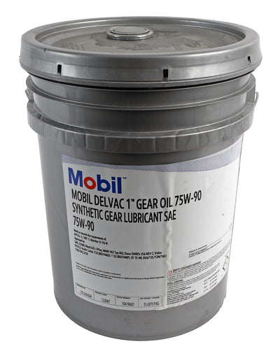 Mobil Delvac 1 Gear Oil 75W-90 - 5 Gal (35 lb) Pail (122047)