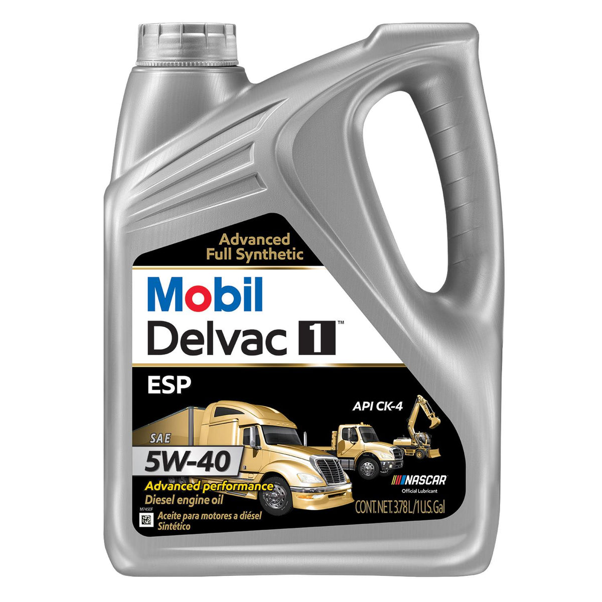 Mobil Delvac 1 ESP 5W-40 Full Synthetic Diesel Engine Oil - Case of 4 x 1 Gal (122271)