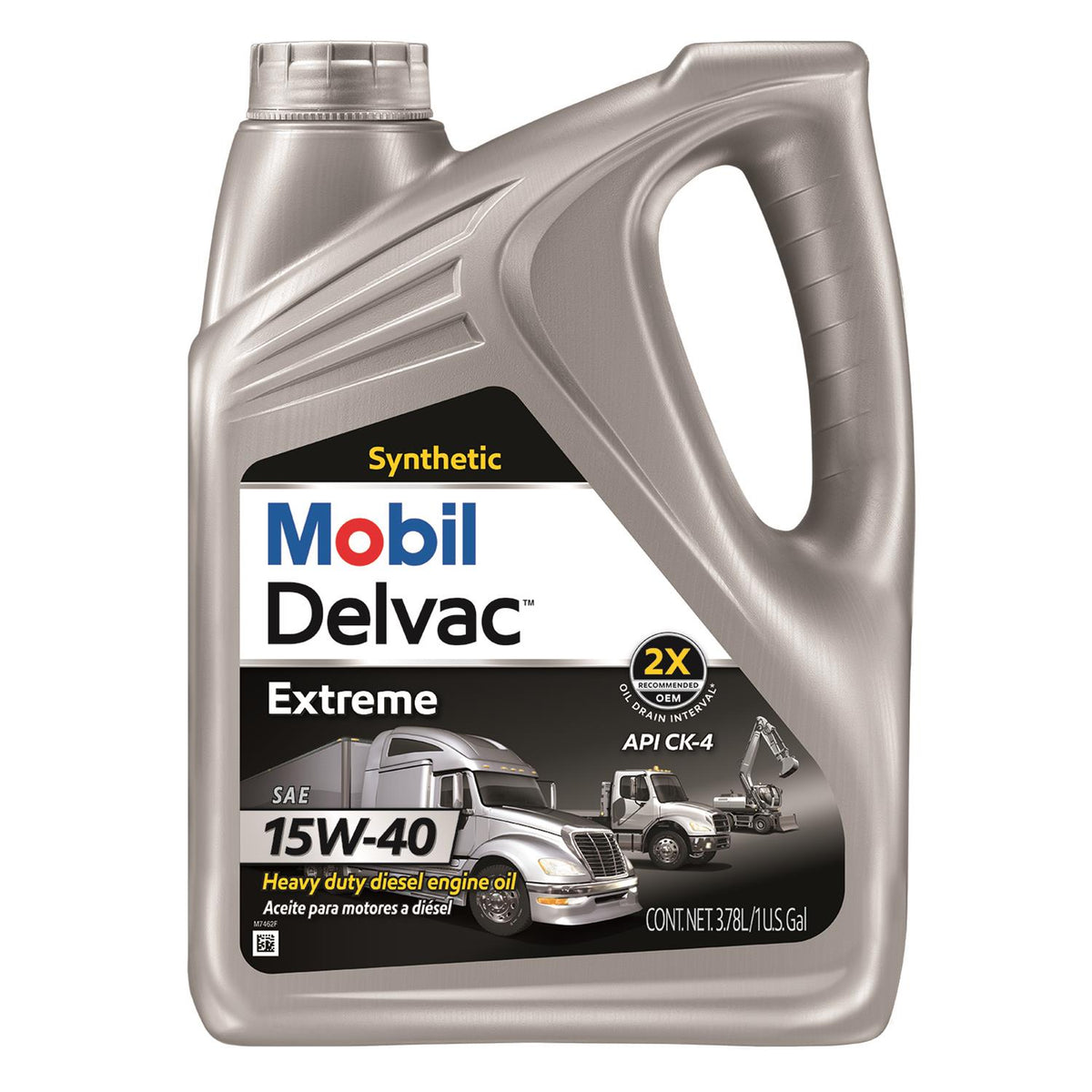 Mobil Delvac Extreme 15W-40 Diesel Engine Oil - Case of 4 x 1 Gal (122448)