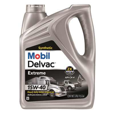 Mobil Delvac Extreme 15W-40 Diesel Engine Oil - Case of 4 x 1 Gal (122448)