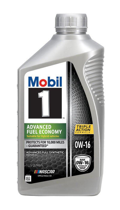 Mobil 1 Advanced Fuel Economy 0W-16 Full Synthetic Motor Oil - Case of 6 x 1 Qt (124321)
