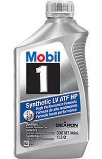 Mobil 1 Synthetic LV ATF HP Transmission Fluid - Case of 6 x 1 Qt (124715)