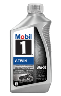 Mobil 1 V-Twin 20W-50 Full Synthetic Motorcycle Oil 1 Qt - Case of 6