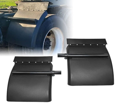 Black Poly Quarter Fender Set 24 in x 24 in - LT4040BK / DH2023PL