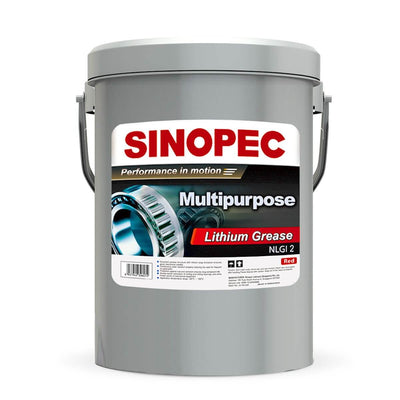 Sinopec Red Lithium Multi-Purpose Grease NLGI 2 - 35 lb Pail (300101)