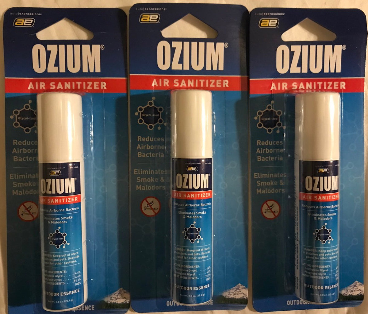 Ozium Air Sanitizer Spray, Outdoor Essence - 0.8 oz