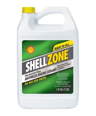 ShellZone Universal Green 50/50 Antifreeze/Coolant (6 x 1 Gal) - 9406706021
