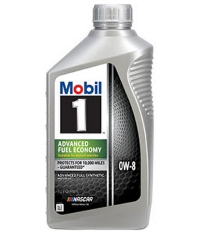 Mobil 1 Advanced Fuel Economy 0W-8 Full Synthetic Motor Oil - Case of 6 x 1 Qt (127876)