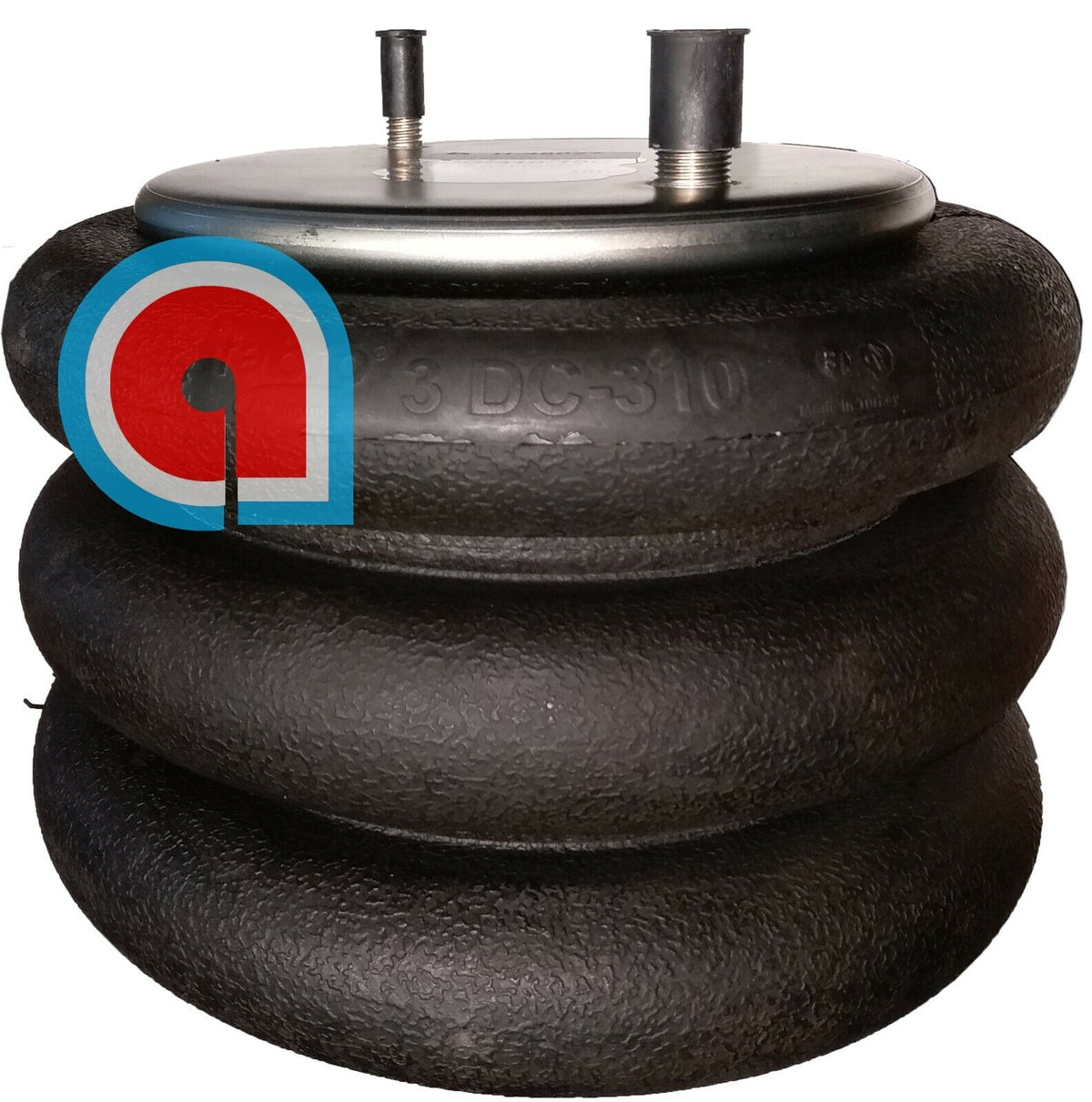 HD Pioneer H-48027 8027 Triple Convoluted Air Spring - Replaces Firestone W01-358-8027, Goodyear 3B12-310
