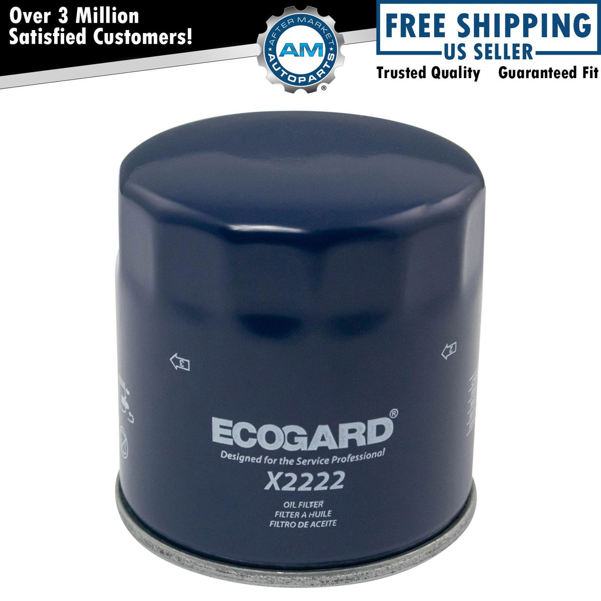Ecogard X2222 Premium Spin-On Engine Oil Filter