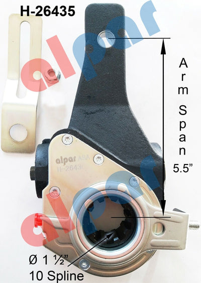 HD Pioneer H-26435 Automatic Slack Adjuster - 1-1/2 in 10 Spline x 5.5 in Arm