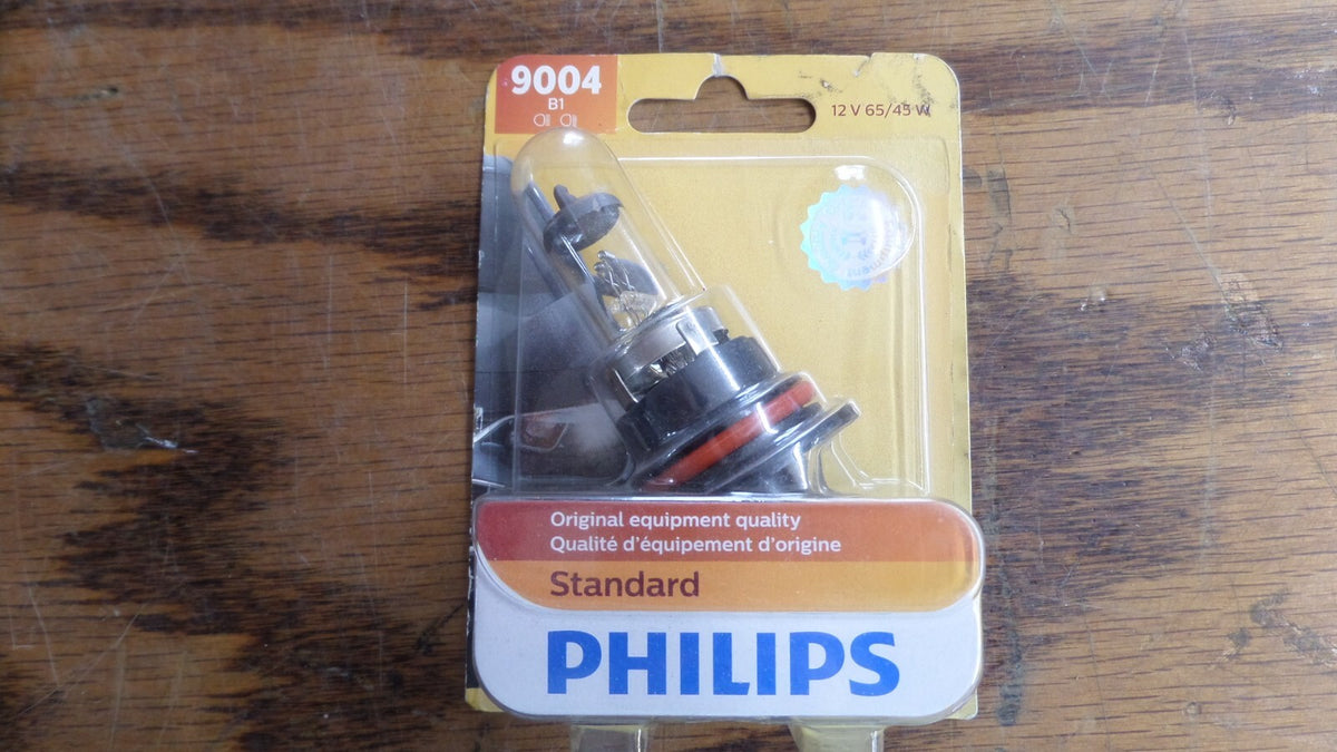 Philips 9004 Standard Halogen Headlight Bulb, Box of 10 9004B1