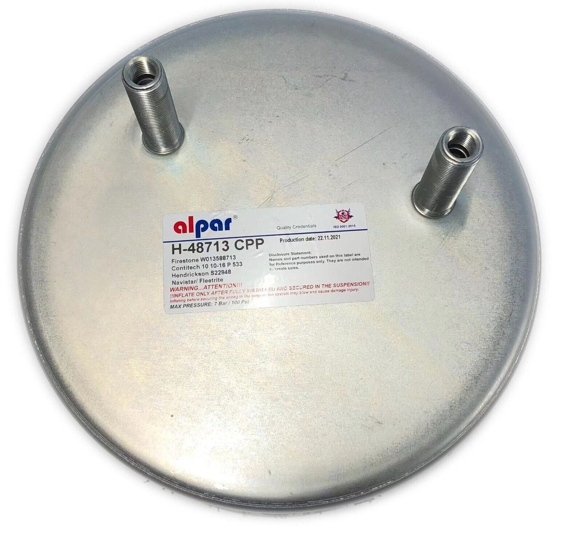 HD Pioneer H-48713 8713 Air Spring - Replaces Hendrickson S-22948, Firestone W01-358-8713