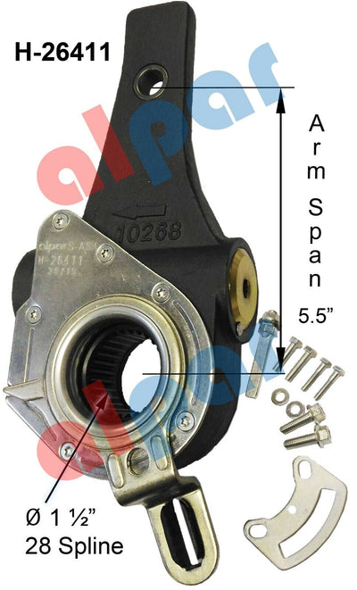 HD Pioneer H-26411 Automatic Slack Adjuster - 28 Spline x 5.5 in Arm