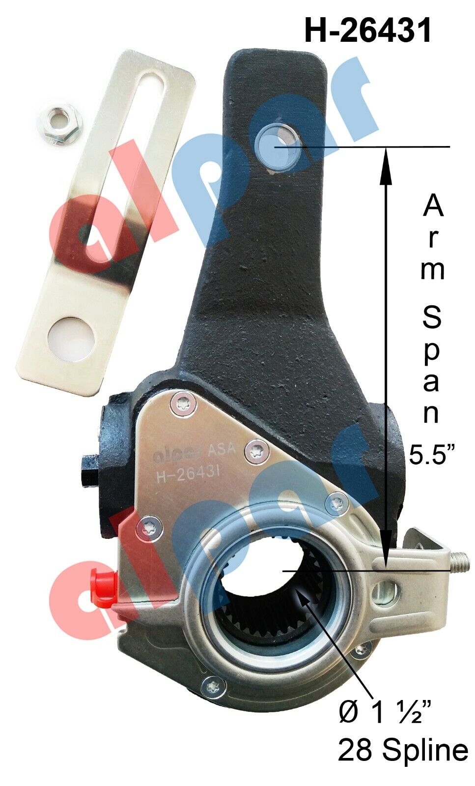 HD Pioneer H-26431 Automatic Slack Adjuster - 28 Spline x 5.5 in Arm