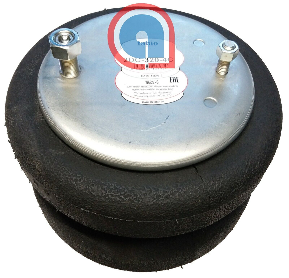 HD Pioneer H-47555 7555 Double Convoluted Air Spring - Replaces Firestone W01-358-7555, 2B12-440, Reyco 20018-01