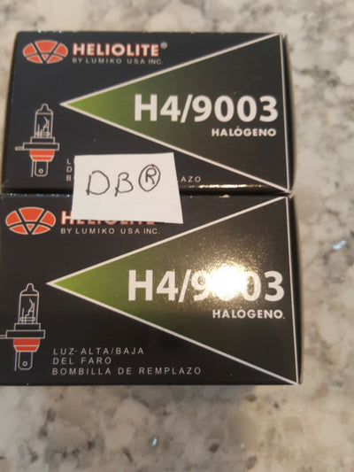 Heliolite 9003/H4 Halogen Headlight Bulb 12V