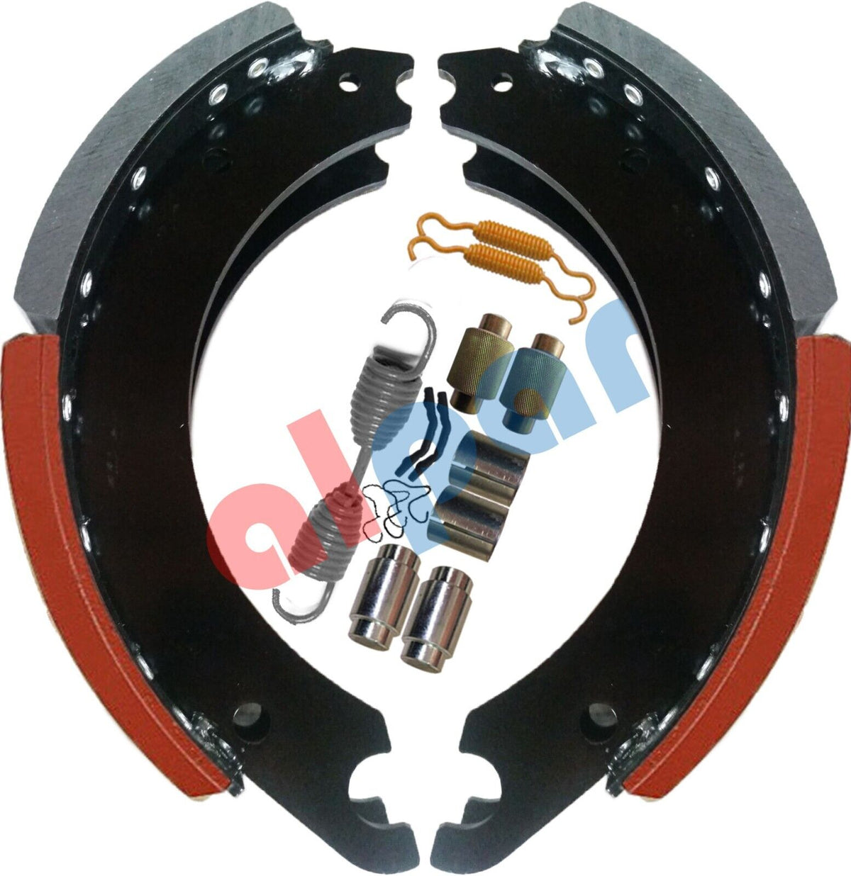 HD Pioneer H-21404 4702 Brake Shoe Box Kit 16-1/2 x 4 in Front Axle - 23K Lining