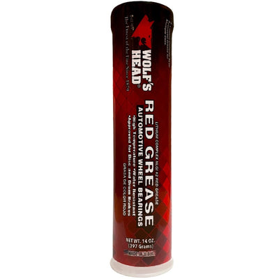 Wolf's Head Red Grease NLGI #2 Lithium Complex - 14 oz Cartridge, Case of 10 836-88301-91