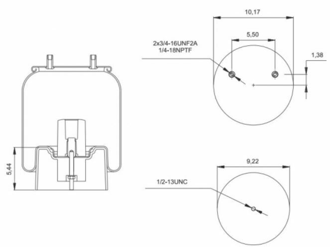 HD Pioneer 8708 Trailer Air Spring H-48708