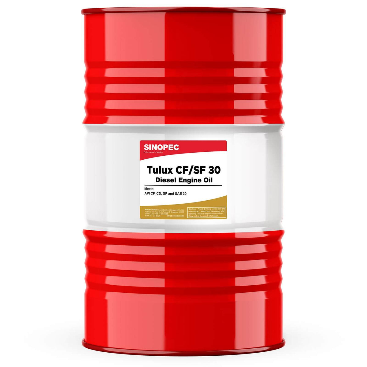 Sinopec Tulux CF/SF 30 Diesel Engine Oil - 55 Gallon Drum