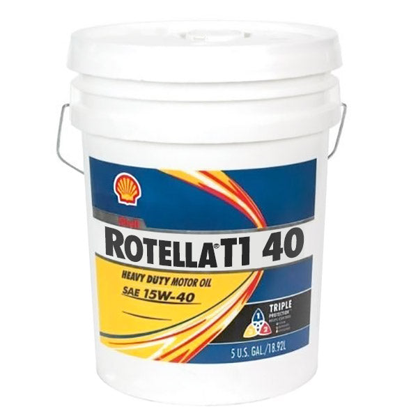 Shell Rotella T1 40 Heavy Duty Diesel Engine Oil - 5 Gallon Pail - 550019892