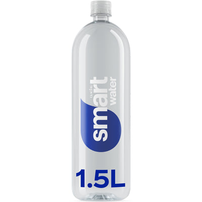 Glaceau Smartwater Vapor Distilled Premium Water, 1.5 Liter Bottles - Case of 12