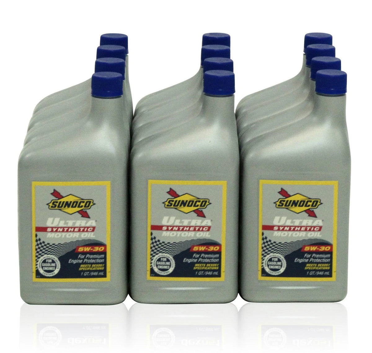 Sunoco Ultra Full Synthetic 5W-30 Motor Oil - Case of 12 x 1 Qt (721047)