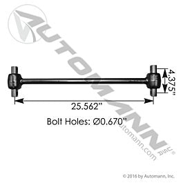 Automann Torque Rod 25.560in Peterbilt - TMR553